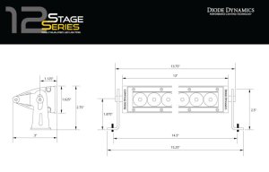 Toyota Tundra LED Driving Light Kit - Diode Dynamics - SS12 Stage Series 12
